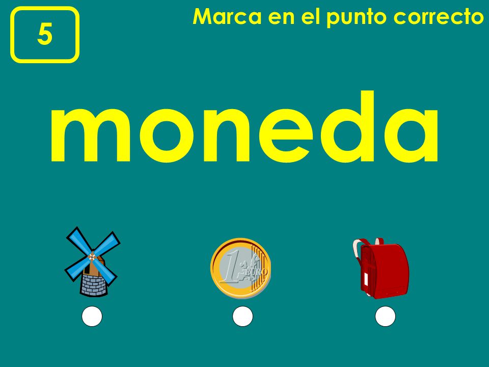 Marca en el punto correcto