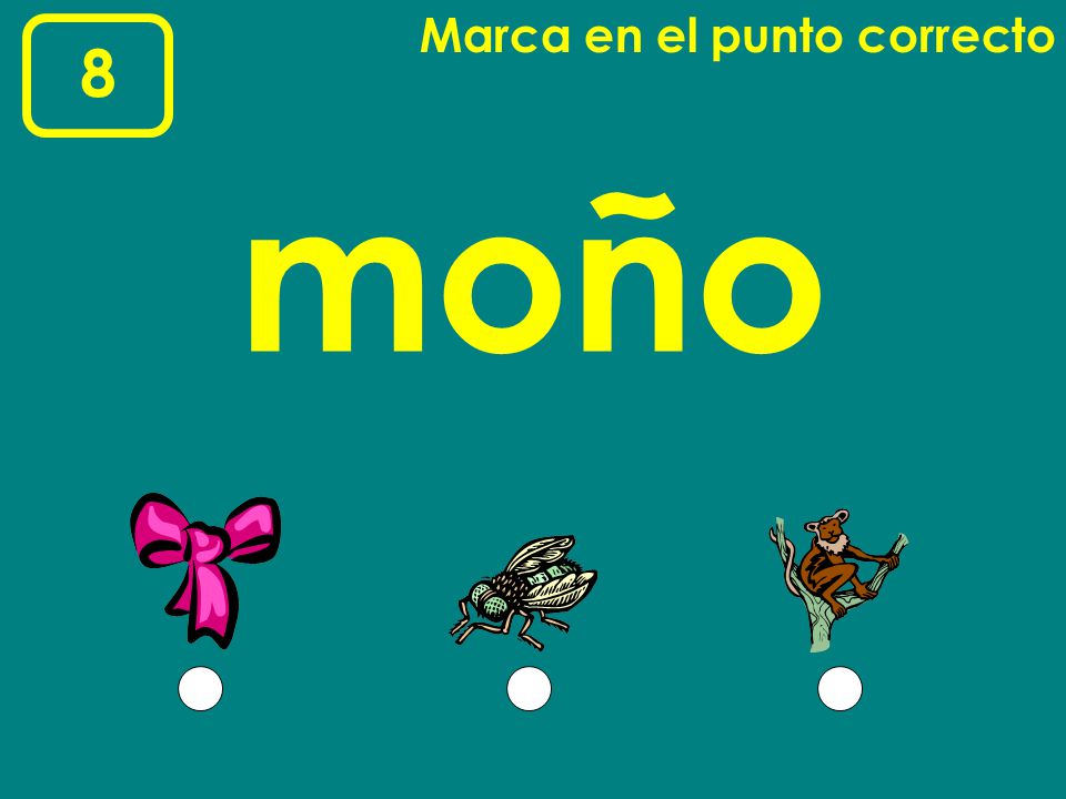 Marca en el punto correcto