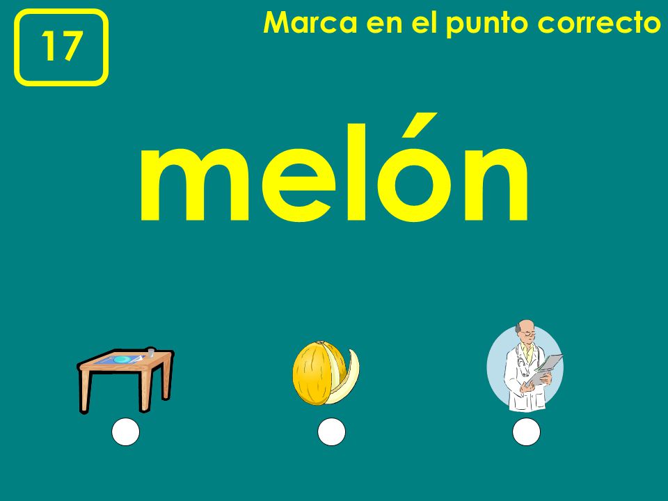 Marca en el punto correcto