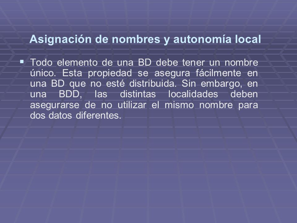Asignación de nombres y autonomía local