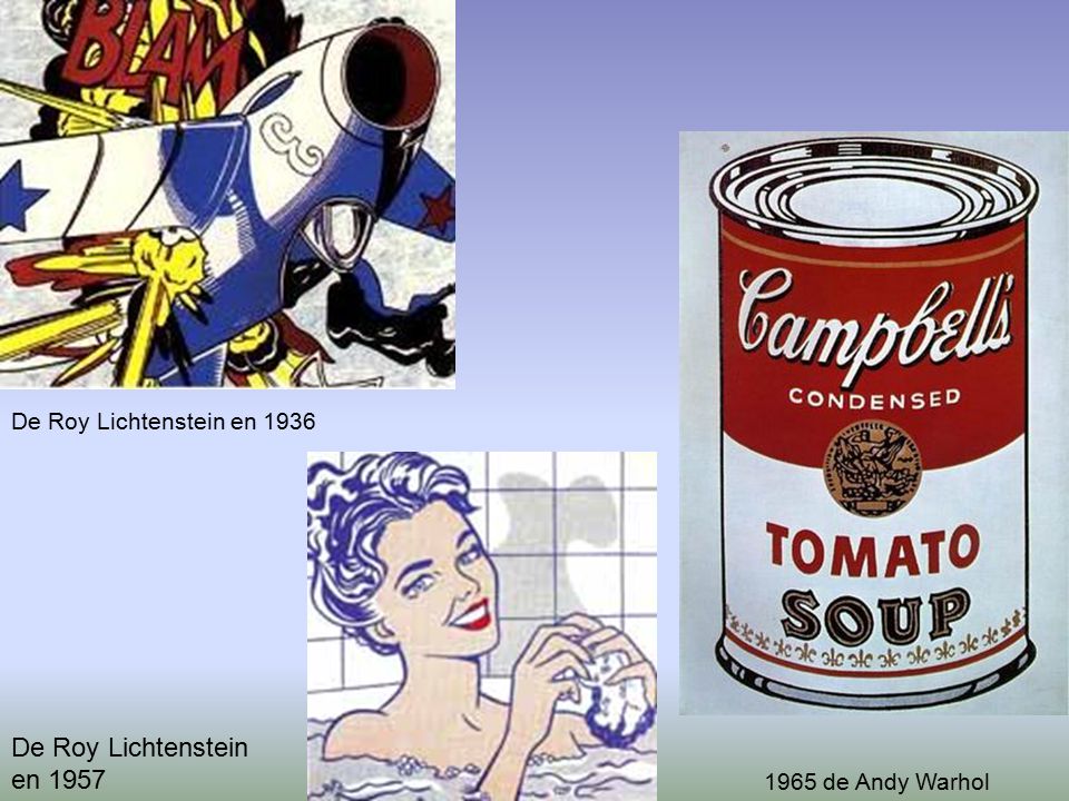 De Roy Lichtenstein en 1957 De Roy Lichtenstein en 1936