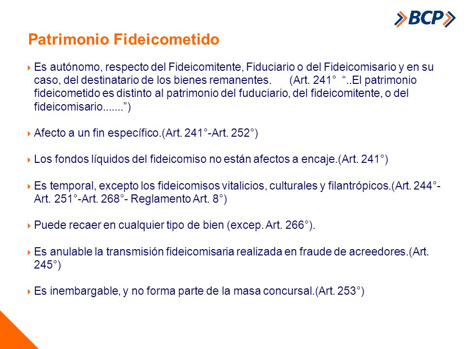 Patrimonio Fideicometido