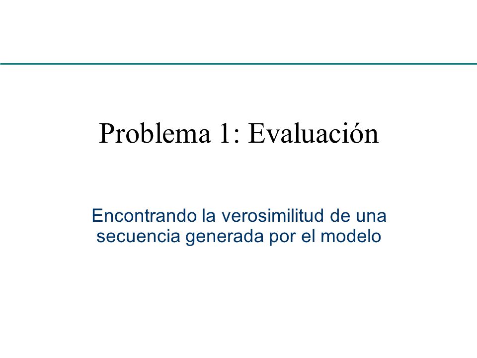 Encontrando la verosimilitud de una secuencia generada por el modelo