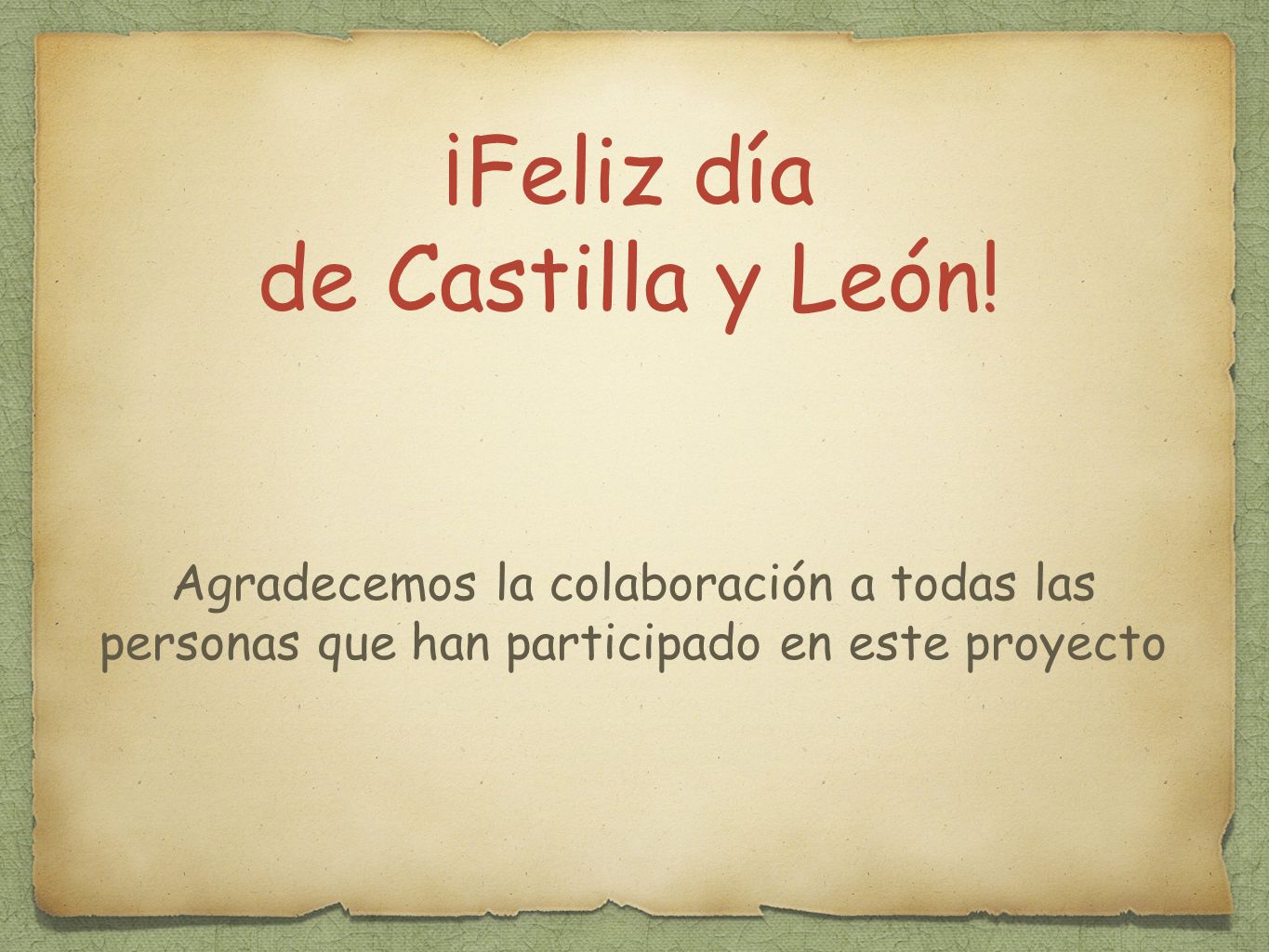 ¡Feliz día de Castilla y León! Agradecemos la colaboración a todas las