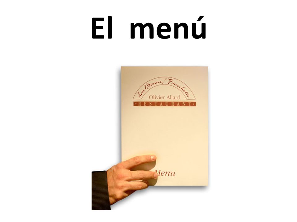 El menú
