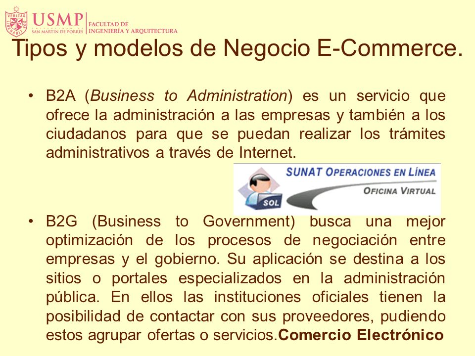 Tipos y modelos de Negocio E-Commerce.