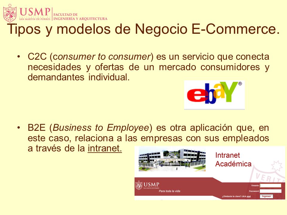 Tipos y modelos de Negocio E-Commerce.