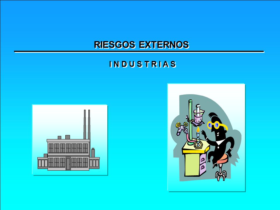 RIESGOS EXTERNOS I N D U S T R I A S