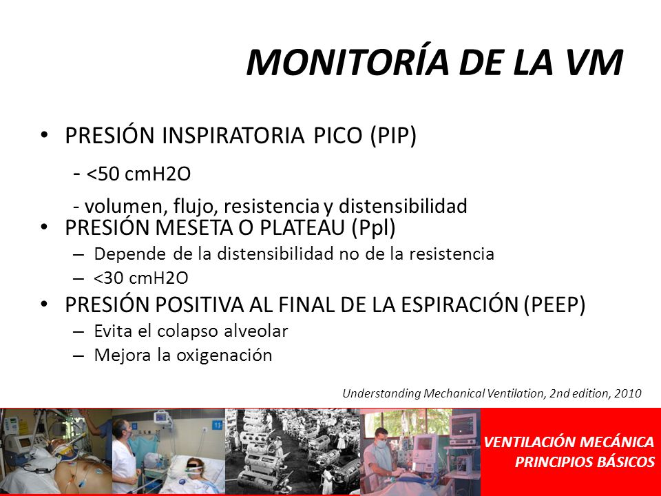 MONITORÍA DE LA VM PRESIÓN INSPIRATORIA PICO (PIP) - <50 cmH2O