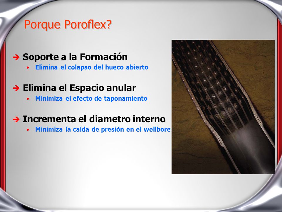 Porque Poroflex Soporte a la Formación Elimina el Espacio anular