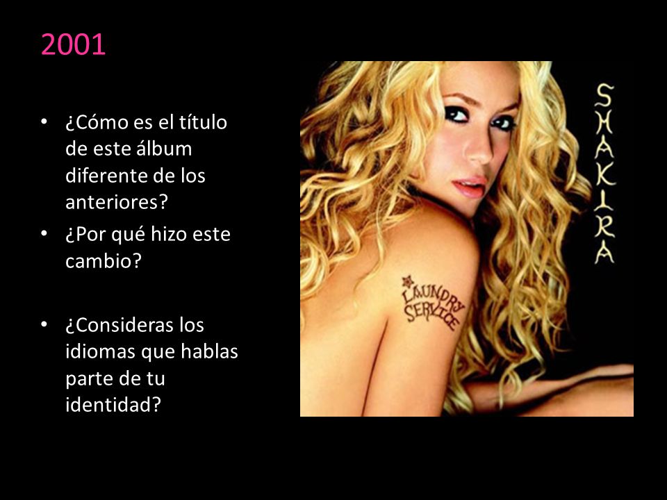 2001 ¿Cómo es el título de este álbum diferente de los anteriores