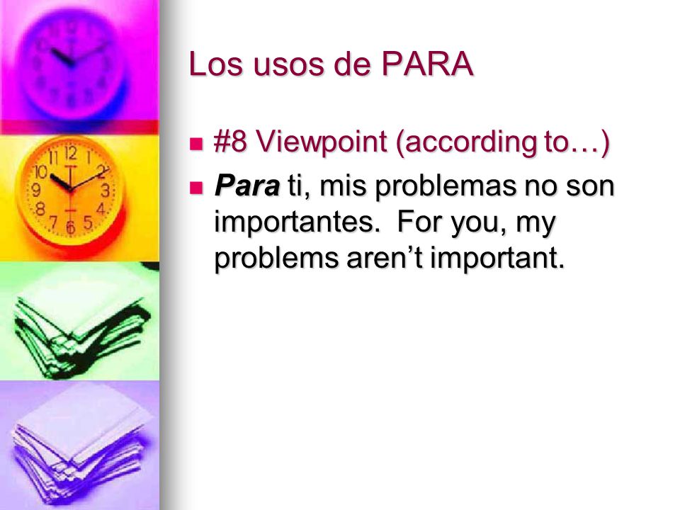 Los usos de PARA #8 Viewpoint (according to…)
