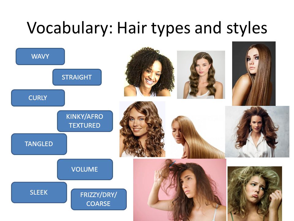 Vocabulary: Hair types and styles