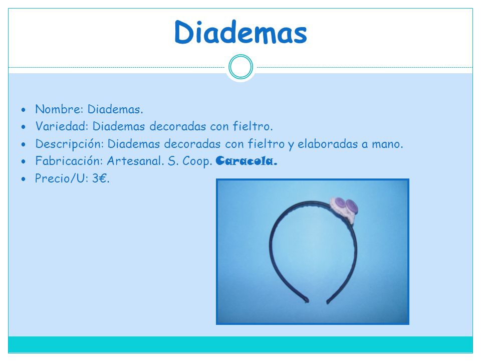Diademas Nombre: Diademas. Variedad: Diademas decoradas con fieltro.