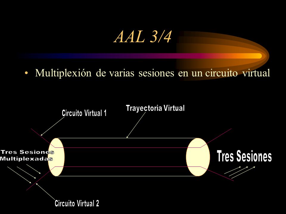 AAL 3/4 Multiplexión de varias sesiones en un circuito virtual