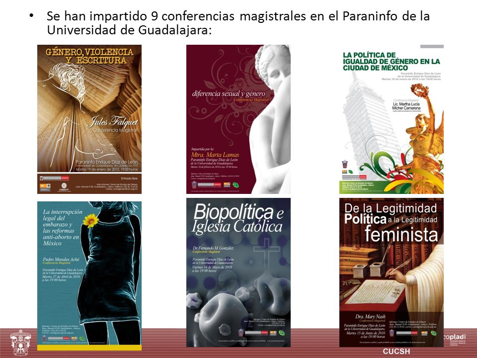 Se han impartido 9 conferencias magistrales en el Paraninfo de la Universidad de Guadalajara: