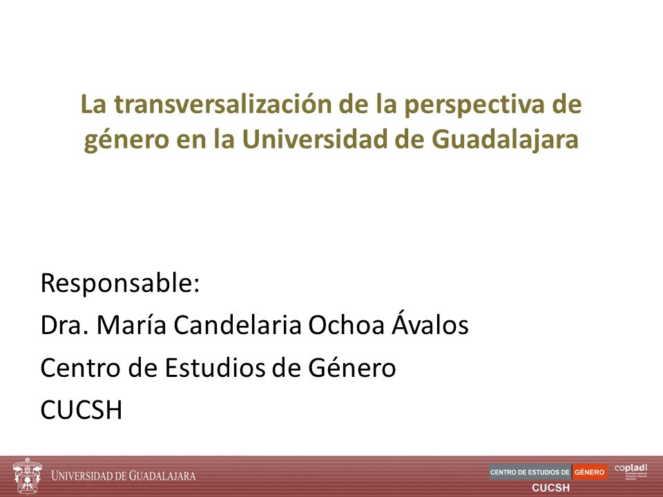 La transversalización de la perspectiva de género en la Universidad de Guadalajara