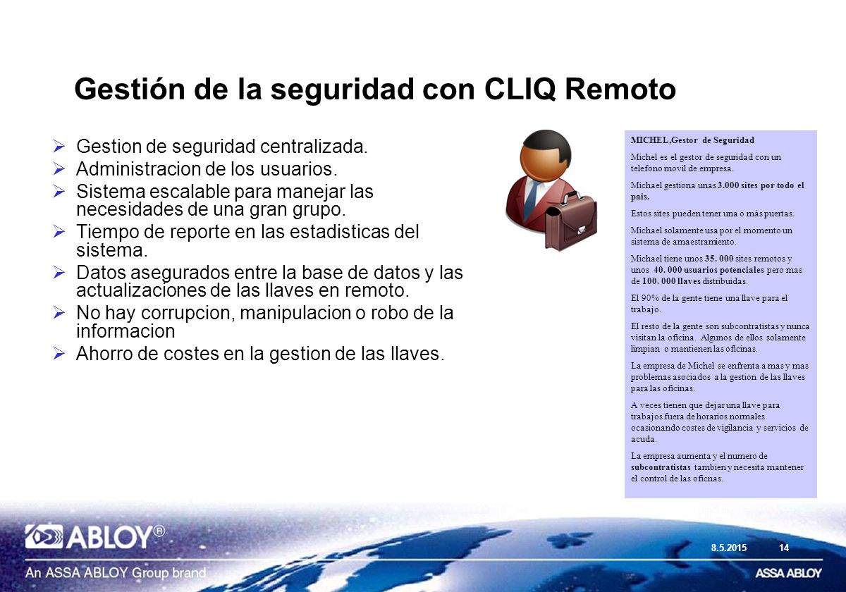 Gestión de la seguridad con CLIQ Remoto