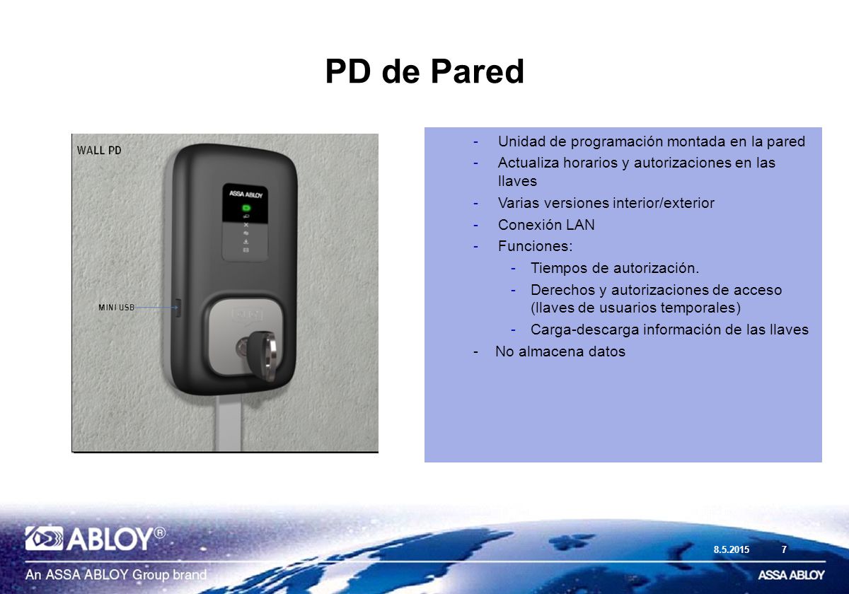 PD de Pared Unidad de programación montada en la pared