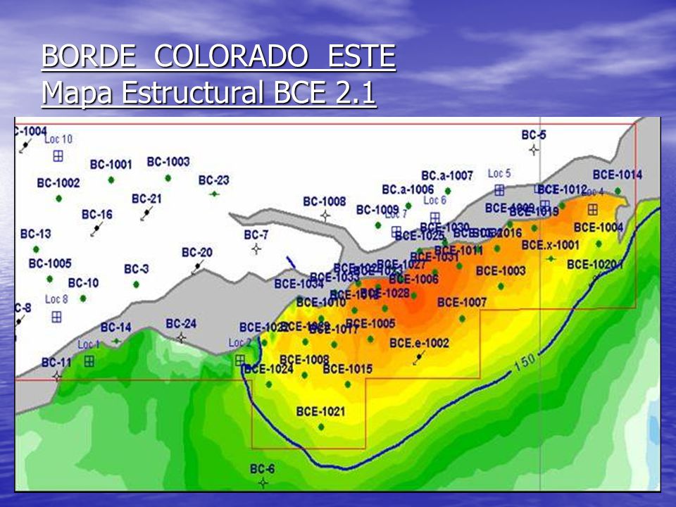 BORDE COLORADO ESTE Mapa Estructural BCE 2.1