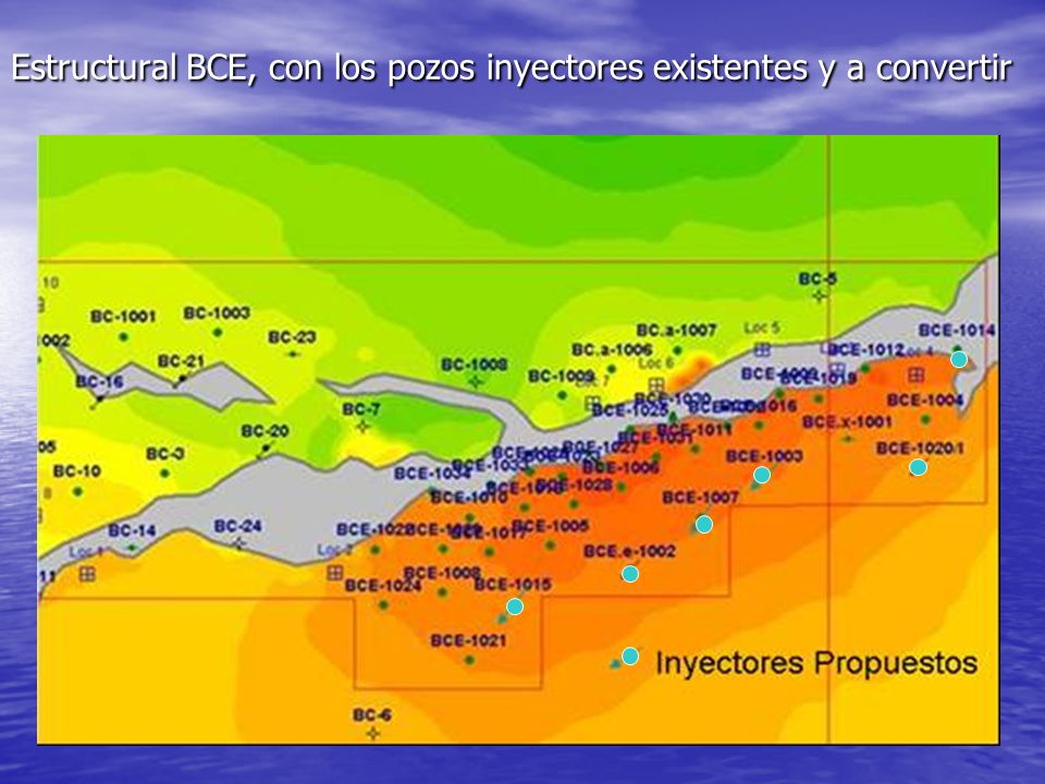 Estructural BCE, con los pozos inyectores existentes y a convertir
