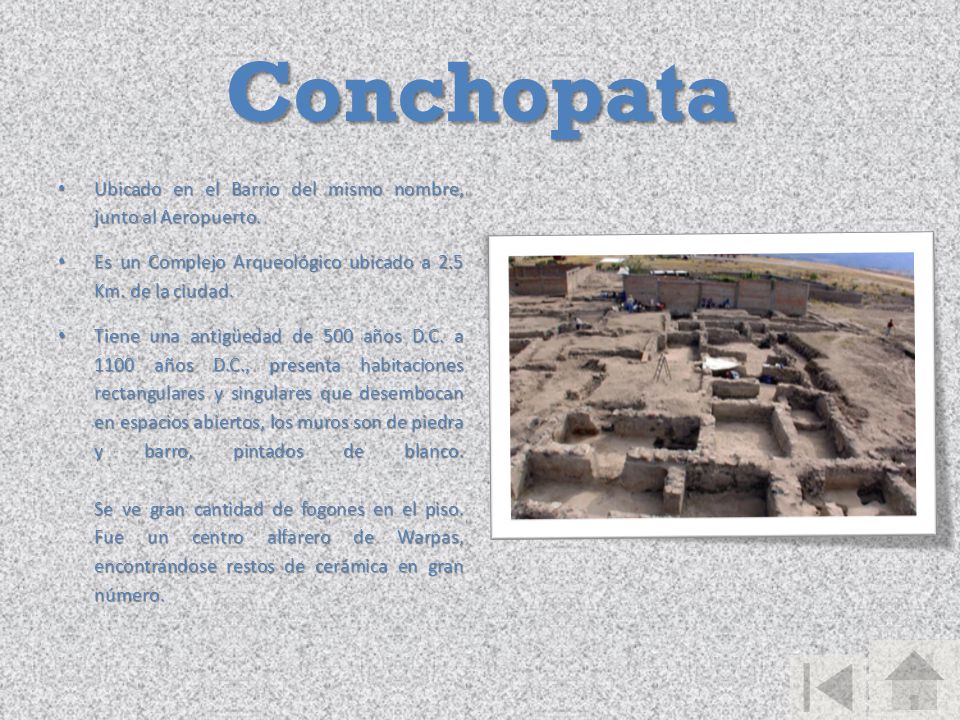 Conchopata Ubicado en el Barrio del mismo nombre, junto al Aeropuerto.