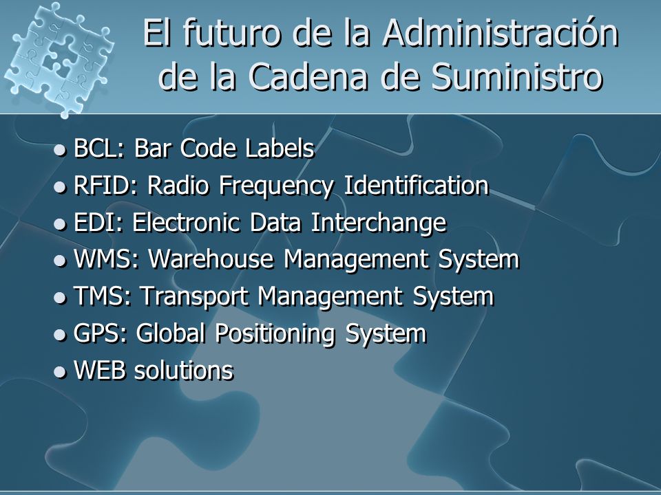El futuro de la Administración de la Cadena de Suministro