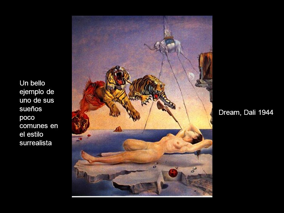 Un bello ejemplo de uno de sus sueños poco comunes en el estilo surrealista