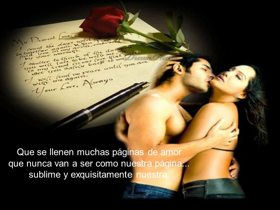 Que se llenen muchas páginas de amor
