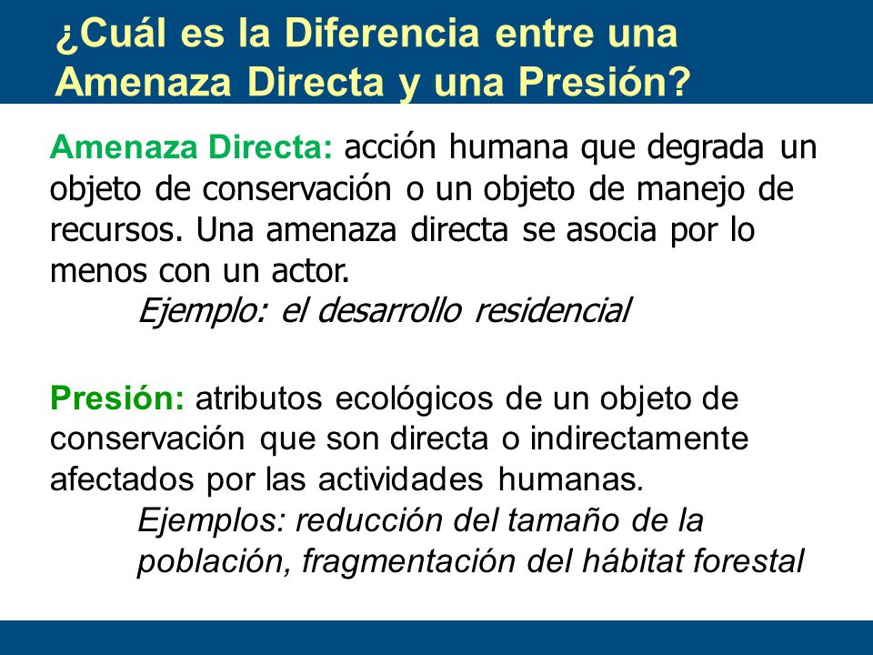 ¿Cuál es la Diferencia entre una Amenaza Directa y una Presión
