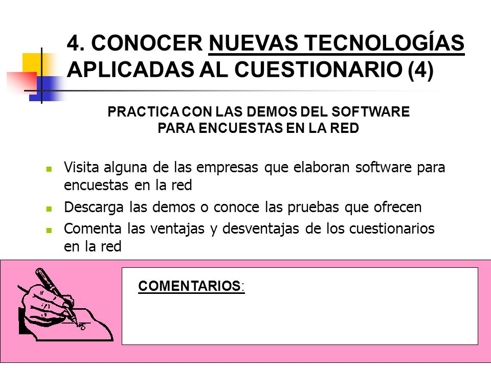 PRACTICA CON LAS DEMOS DEL SOFTWARE PARA ENCUESTAS EN LA RED
