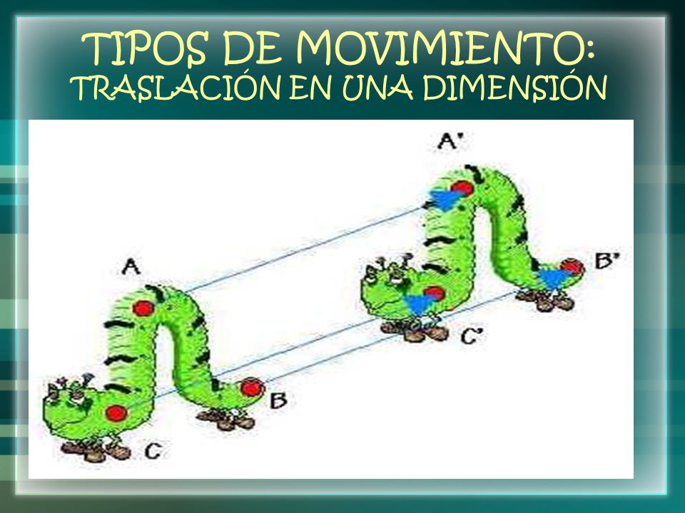 TIPOS DE MOVIMIENTO: TRASLACIÓN EN UNA DIMENSIÓN