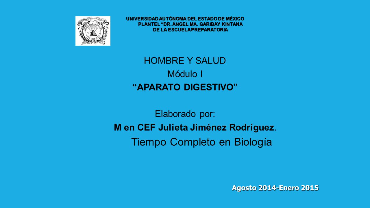 M en CEF Julieta Jiménez Rodríguez. Tiempo Completo en Biología