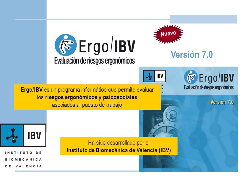 Ha sido desarrollado por el Instituto de Biomecánica de Valencia (IBV)