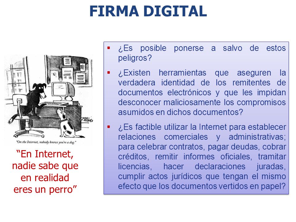 En Internet, nadie sabe que en realidad eres un perro