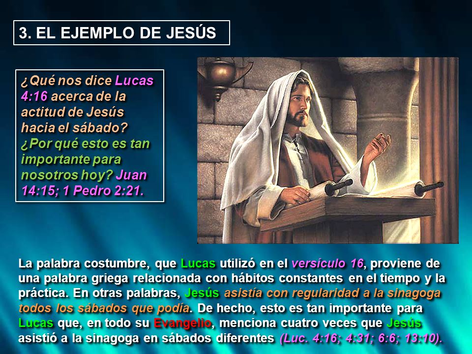 3. EL EJEMPLO DE JESÚS