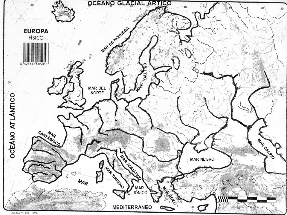 OCÉANO GLACIAL ÁRTICO OCEÁNO ATLÁNTICO MAR MEDITERRÁNEO MAR DE NORUEGA