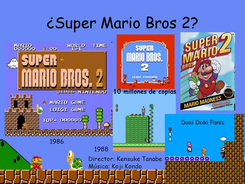 ¿Super Mario Bros 2 10 millones de copias Doki Doki Panic