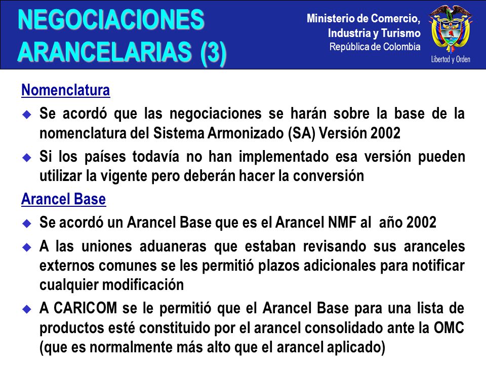 NEGOCIACIONES ARANCELARIAS (3)