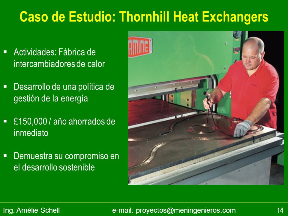 Caso de Estudio: Thornhill Heat Exchangers