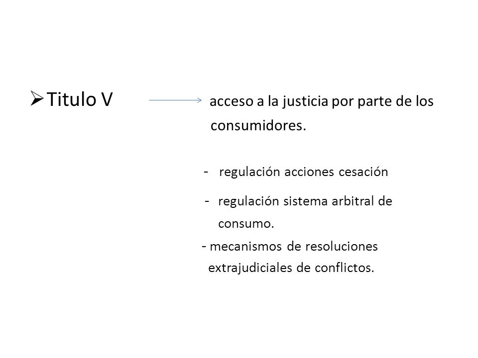 Titulo V acceso a la justicia por parte de los
