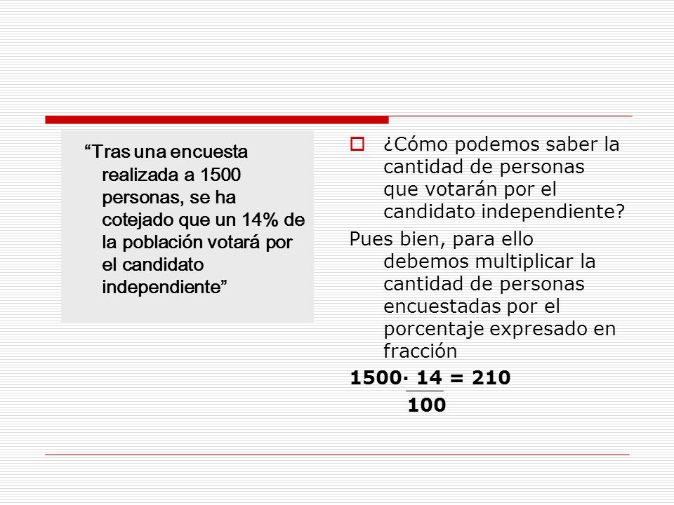 Tras una encuesta realizada a 1500 personas, se ha cotejado que un 14% de la población votará por el candidato independiente
