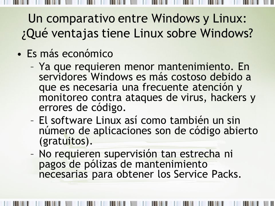 Un comparativo entre Windows y Linux: ¿Qué ventajas tiene Linux sobre Windows