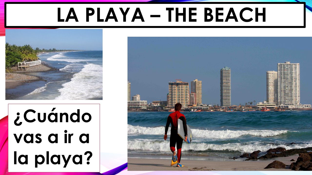 la playa – The beach ¿Cuándo vas a ir a la playa
