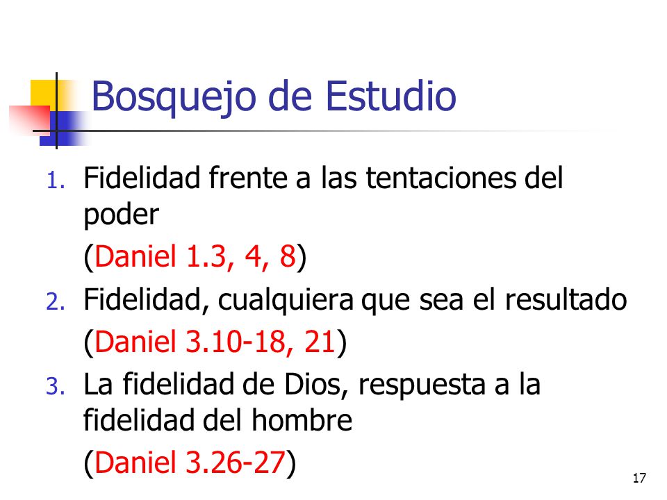 Bosquejo de Estudio Fidelidad frente a las tentaciones del poder