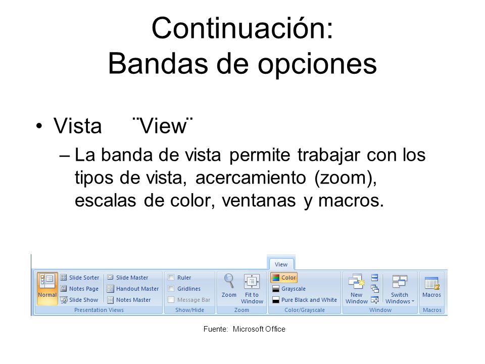 Continuación: Bandas de opciones