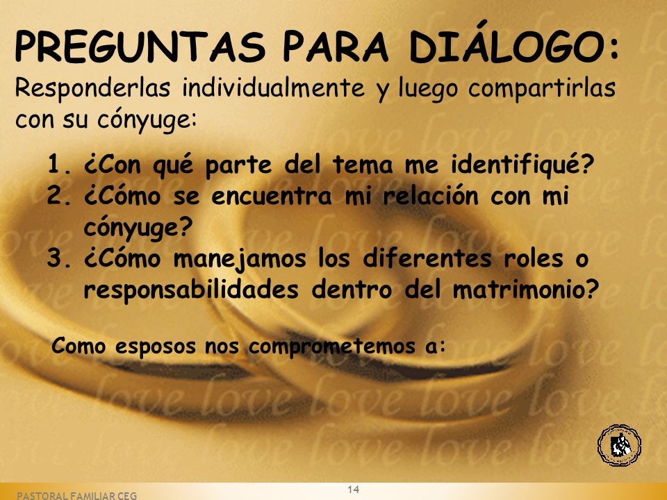 PREGUNTAS PARA DIÁLOGO: