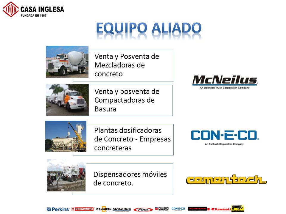Equipo ALIADO Venta y Posventa de Mezcladoras de concreto