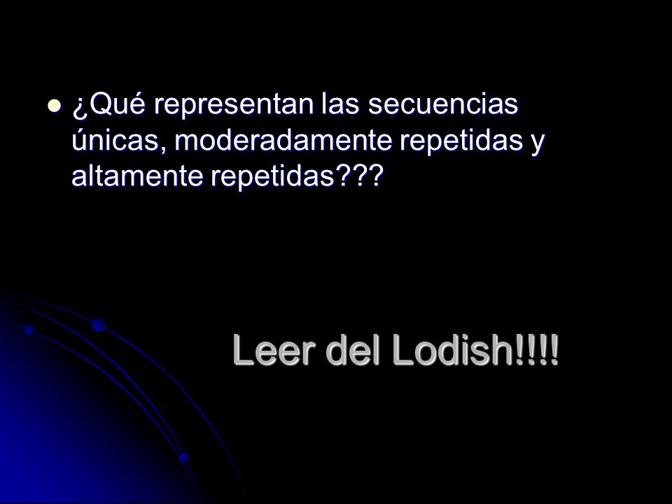 ¿Qué representan las secuencias únicas, moderadamente repetidas y altamente repetidas