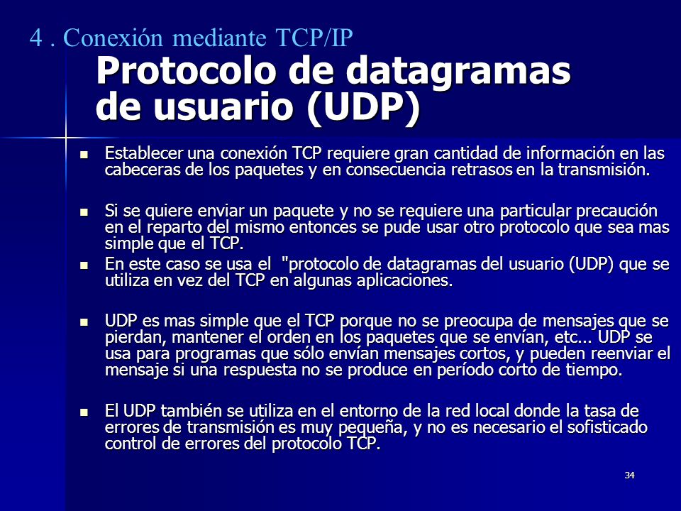 Protocolo de datagramas de usuario (UDP)